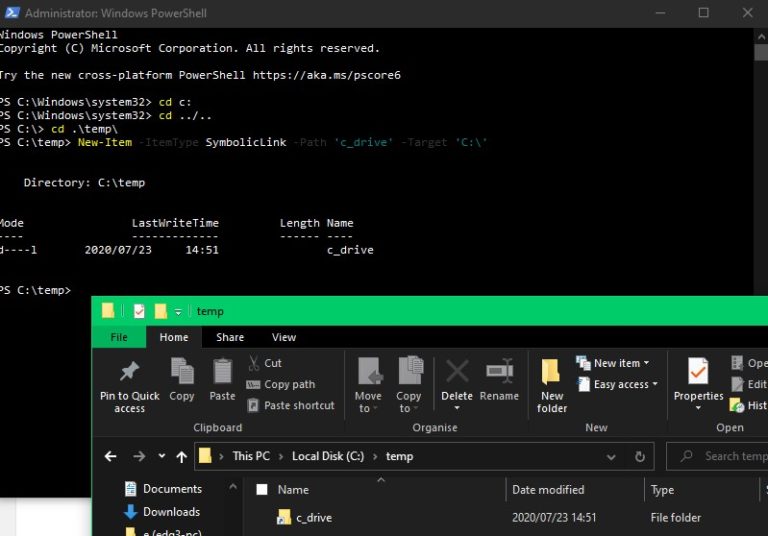 Windows Symbolic Links to Folders edg3's Sharing