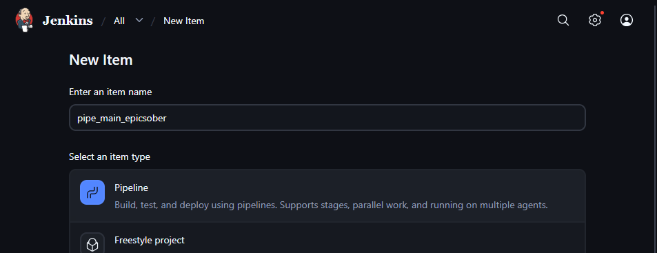 Jenkins: New Pipeline