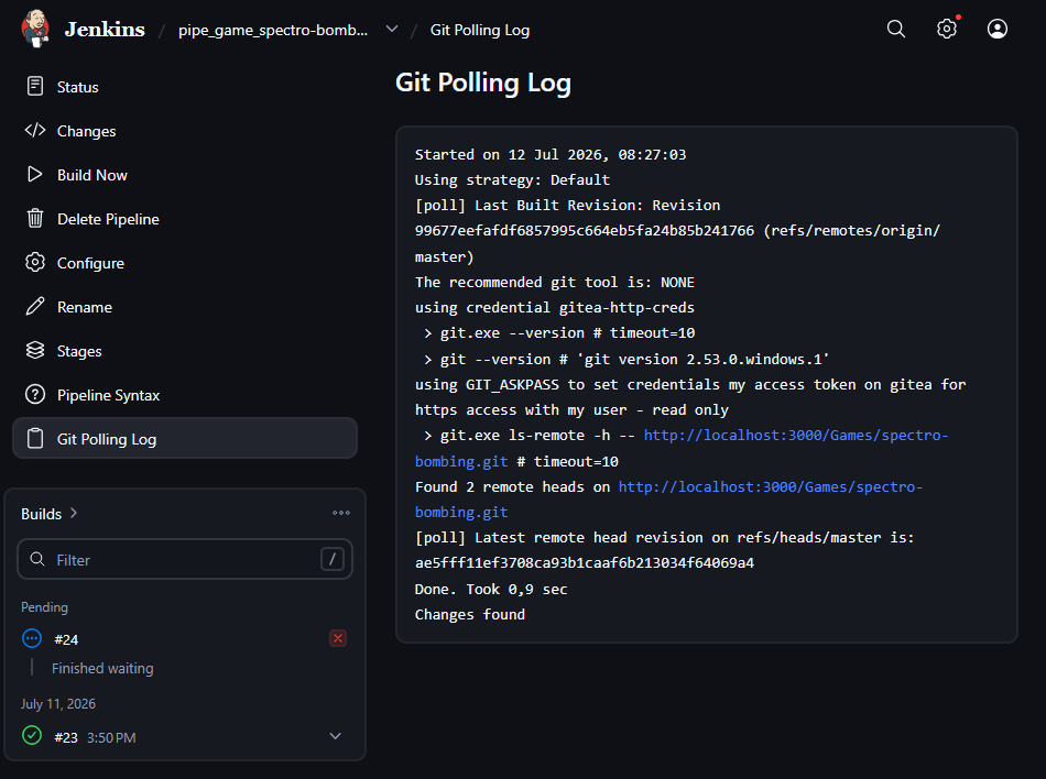 Jenkins: git Polling